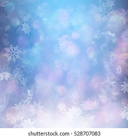 Christmas background with snowflakes. EPS 10 vector file included