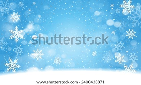 christmas background with snowflakes EPS 10 vector illustration