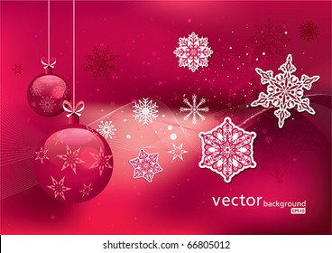 Christmas background with snowflakes. eps10