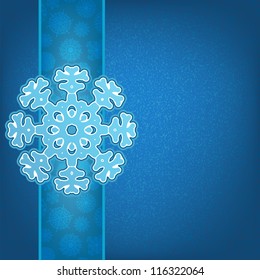 Christmas background and snowflakes. + EPS8 vector file