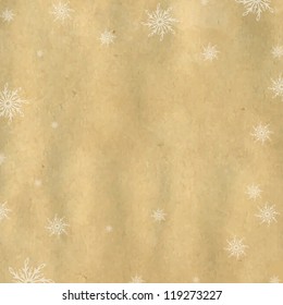Christmas Background With Snowflakes With Gradient Mesh, Vector Illustration