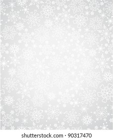 Christmas background with snowflakes. Greeting card