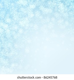 Christmas background snowflakes and light vector image. Eps 10.