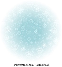 Christmas background snowflakes with lights vector illustration