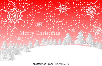 Christmas background with snowflakes and place for text