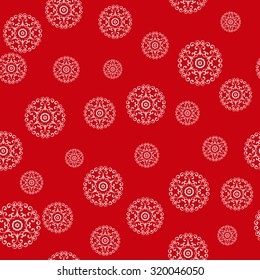 Christmas background with snowflakes, seamless pattern. May be used as packing