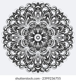 Christmas background. Snowflakes. Simple decorative geometric winter holiday elements. Stock vector illustration