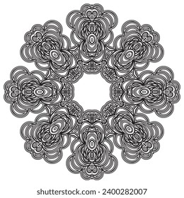 Christmas background. Snowflakes. Simple decorative geometric winter holiday elements. Stock vector illustration