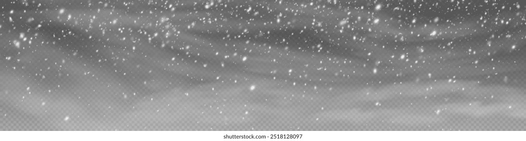 Fundo de Natal com flocos de neve. Flocos de neve com vento, fundo de neve.S agora efeito de tempestade, turvo, vento frio com png de neve. Pesada queda de neve, flocos de neve em diferentes formas e formas. Vento.