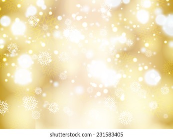 Christmas background of snowflakes and stars