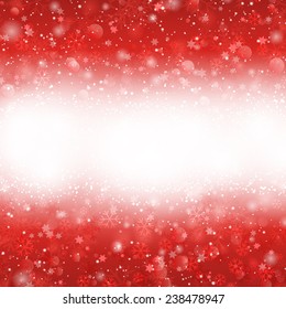 Christmas background with snowflakes and stars