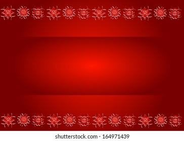 Christmas background with snowflakes. Vector