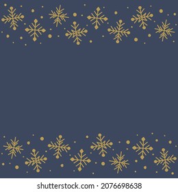 Christmas background with snowflakes. Vector