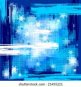 christmas background with snowflakes, vector