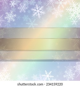 Christmas background with snowflakes, vector.