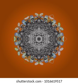 Christmas background with snowflakes. Vector christmas abstract colorful background with cute snowflake. Winter abstract background. Vector illustration.