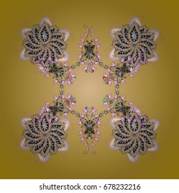 Christmas background with snowflakes. Vector christmas abstract colorful background with falling snowflake. Vector illustration. Winter abstract background.