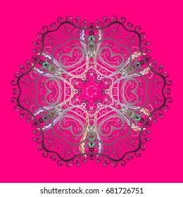 Christmas background with snowflakes. Vector christmas abstract colorful background with falling snowflake. Vector illustration. Winter abstract background.