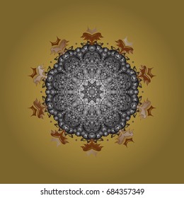 Christmas background with snowflakes. Vector christmas abstract colorful background with cute snowflake. Winter abstract background. Vector illustration.