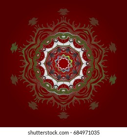 Christmas background with snowflakes. Vector christmas abstract colorful background with cute snowflake. Winter abstract background. Vector illustration.