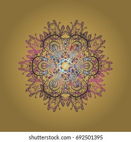 Christmas background with snowflakes. Vector Christmas abstract colorful background with falling snowflake. 