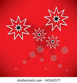 Christmas background with snowflakes. Vector eps 10.