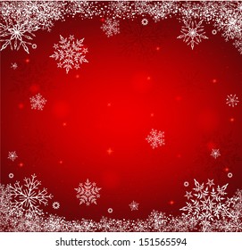 Christmas background with snowflakes. Vector eps 10
