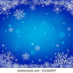 Christmas background with snowflakes. Vector eps 10