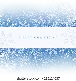 Fondo de Navidad con copos de nieve. Vector eps 10.