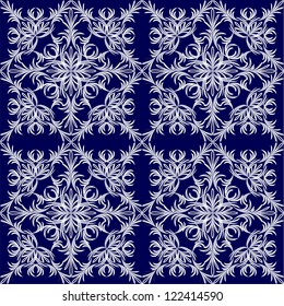 Fondo de Navidad. Copos de nieve.  Ilustración vectorial.