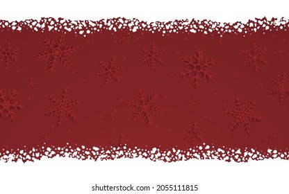 Christmas background with snowflakes. Vector illustration