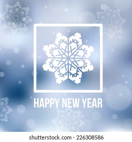 Christmas background with snowflakes. Vector illustration