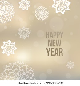 Christmas background with snowflakes. Vector illustration