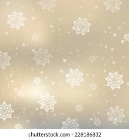 Christmas background with snowflakes. Vector illustration