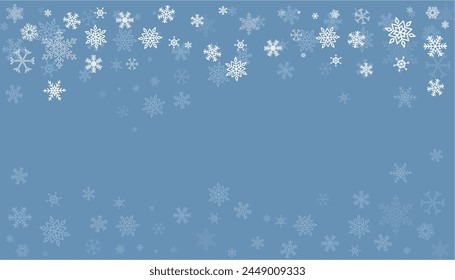  christmas background with snowflakes - vector illustration