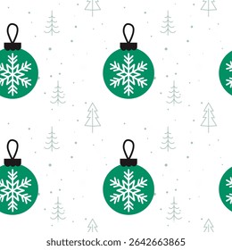 christmas background with snowflakes, vector illustration