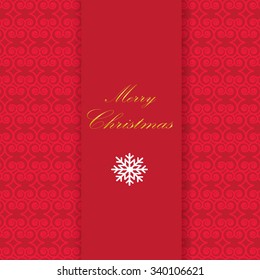 Christmas background and snowflakes vector illustration.
