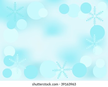 Christmas background with snowflakes - vector illustration
