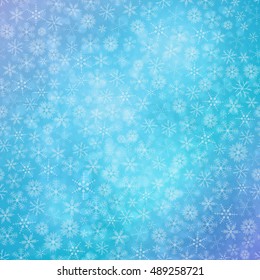 Christmas background with snowflakes.  Vector illustration