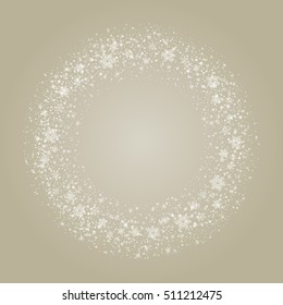Christmas background with snowflakes. Vector illustration.