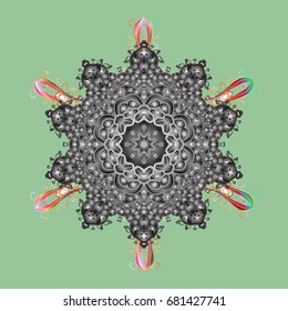 Christmas background with snowflakes. Vector illustration. Winter abstract background. Vector christmas abstract background with falling snowflake.