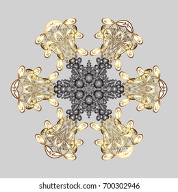 Christmas background with snowflakes. Vector illustration. Winter abstract background. Vector christmas abstract colorful background with falling snowflake.