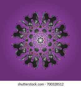 Christmas background with snowflakes. Vector illustration. Vector christmas abstract colorful background with cute snowflake. Winter abstract background.