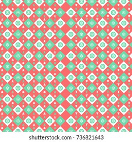 Christmas background with snowflakes, vector illustrator