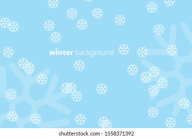 Christmas background with snowflakes. Winter background.