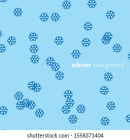 Christmas background with snowflakes. Winter background.