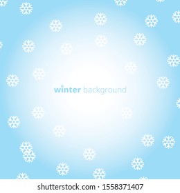 Christmas background with snowflakes. Winter background.