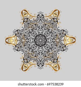 Christmas background with snowflakes. Winter abstract background. Vector christmas abstract colorful background with falling snowflake. Vector illustration.