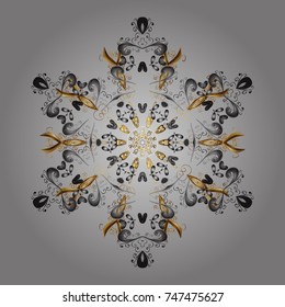 Christmas background with snowflakes. Winter abstract background. Vector christmas abstract colorful background with falling snowflake. Vector illustration.