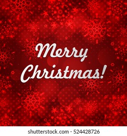 Christmas background with snowflakes. Winter template.